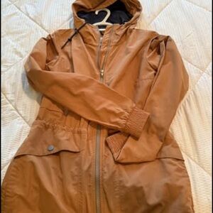 Women's Brown Utility Jacket with Hood
